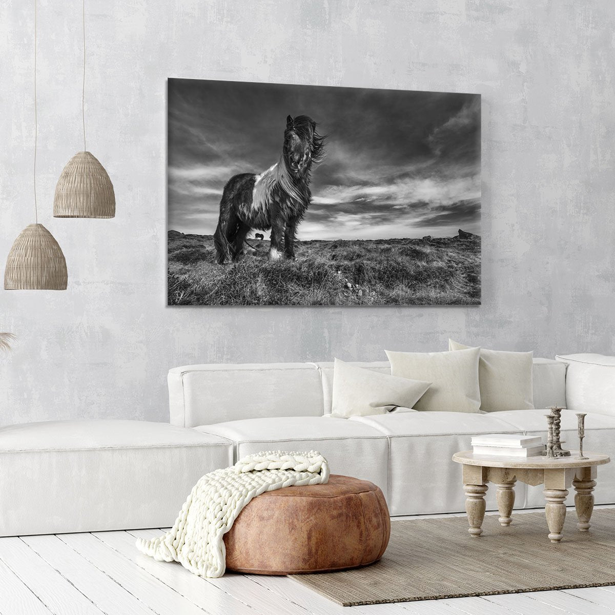 Horse Standing Canvas Print or Poster - Canvas Art Rocks - 6