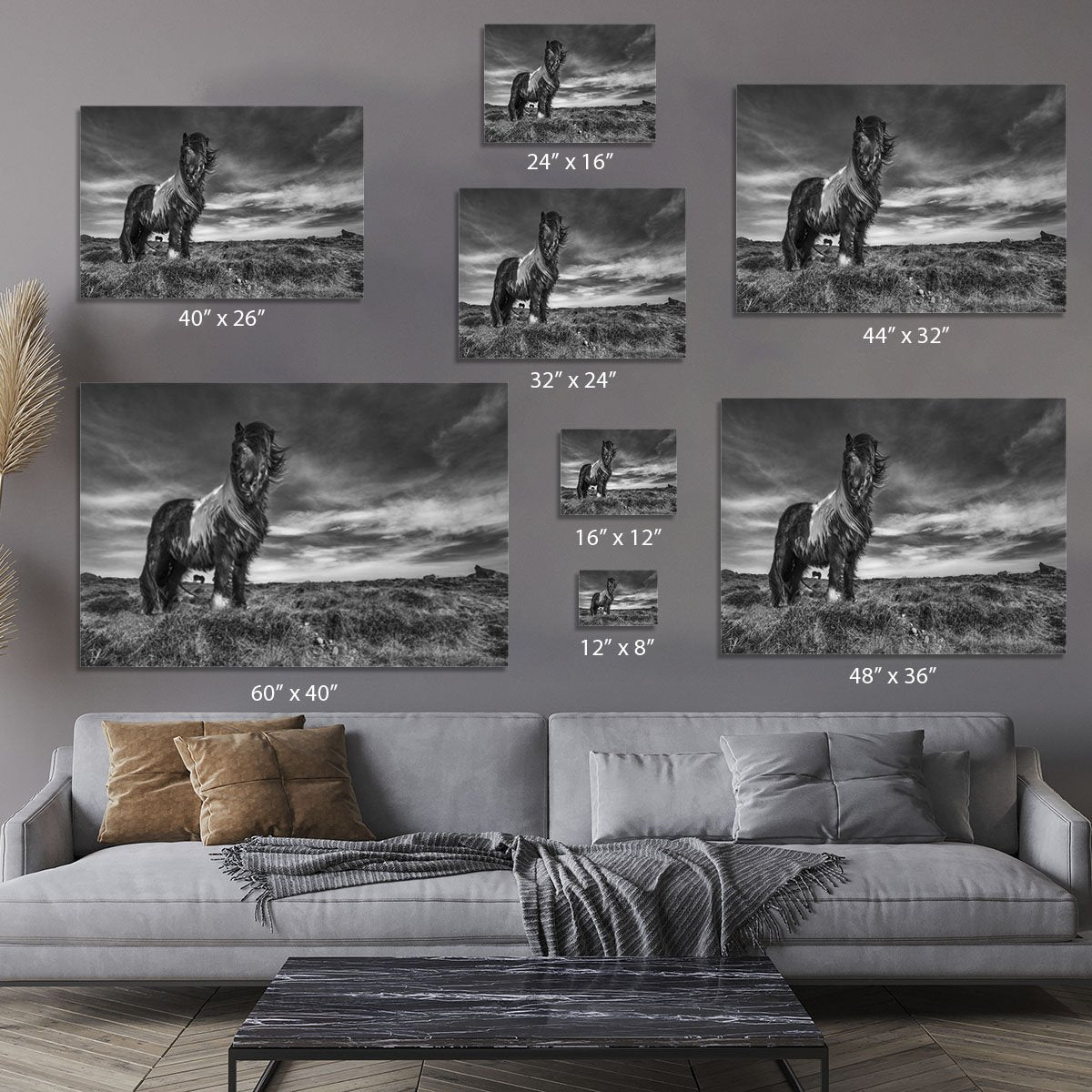 Horse Standing Canvas Print or Poster - Canvas Art Rocks - 7