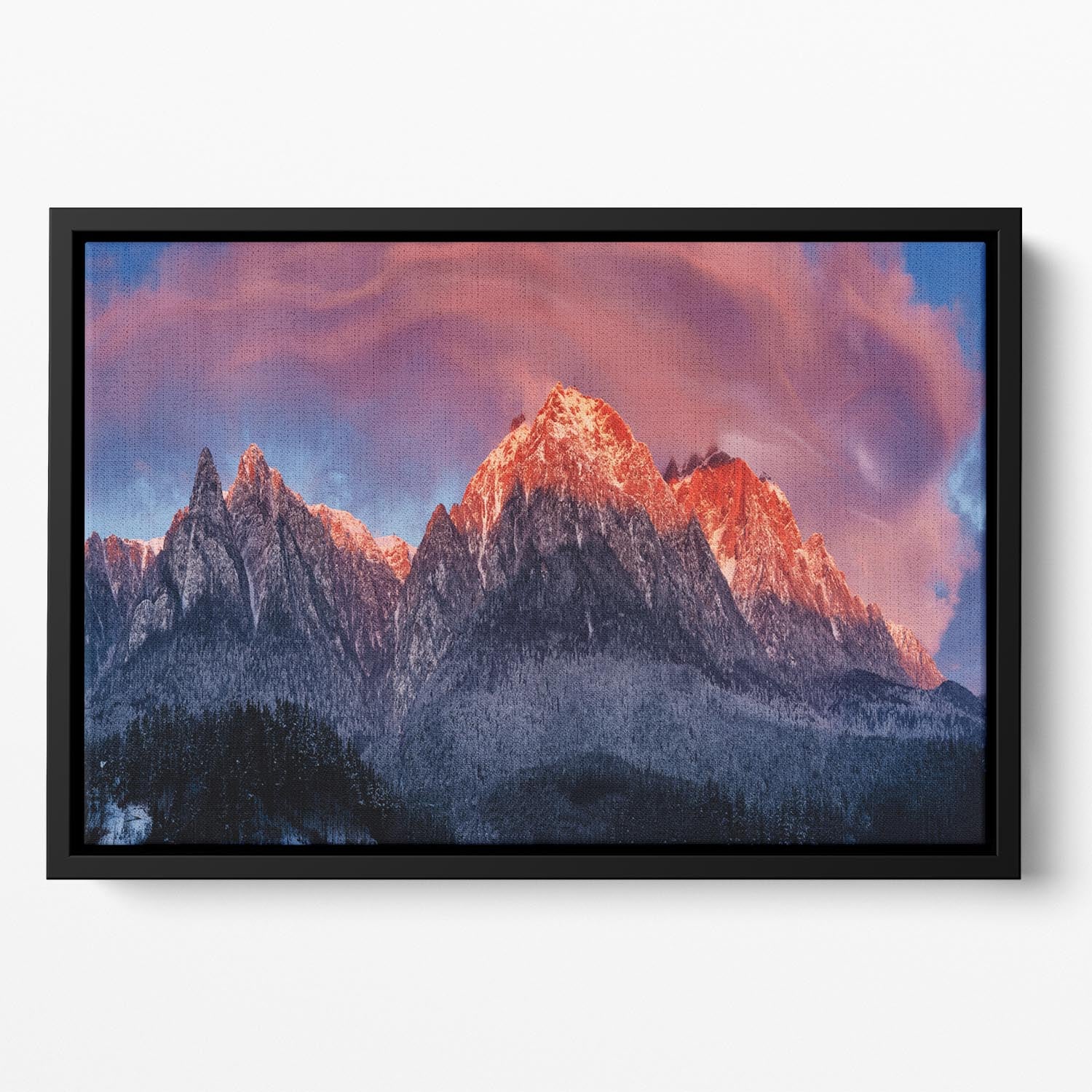 Bucegi Mountains Floating Framed Canvas - Canvas Art Rocks - 2