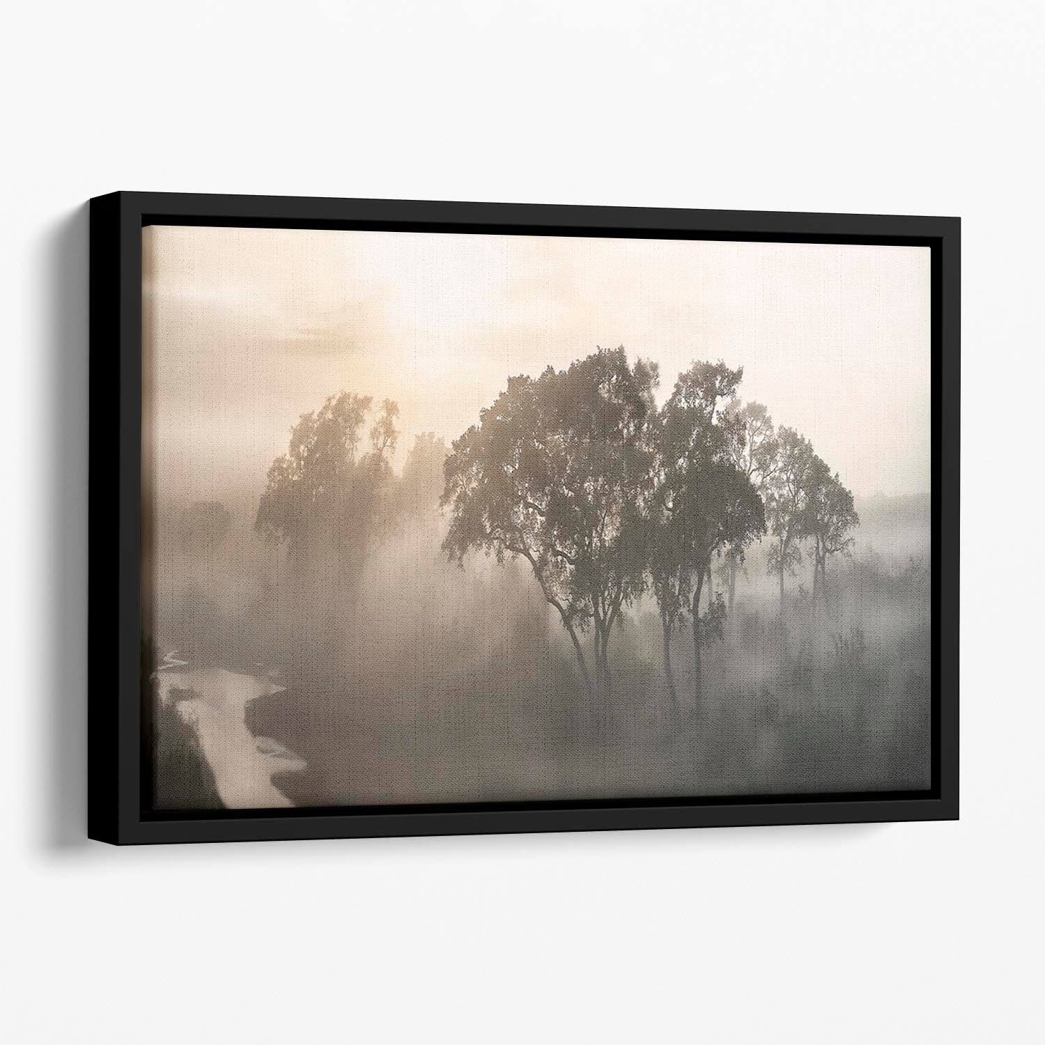 Savana Sunrise Floating Framed Canvas - Canvas Art Rocks - 1