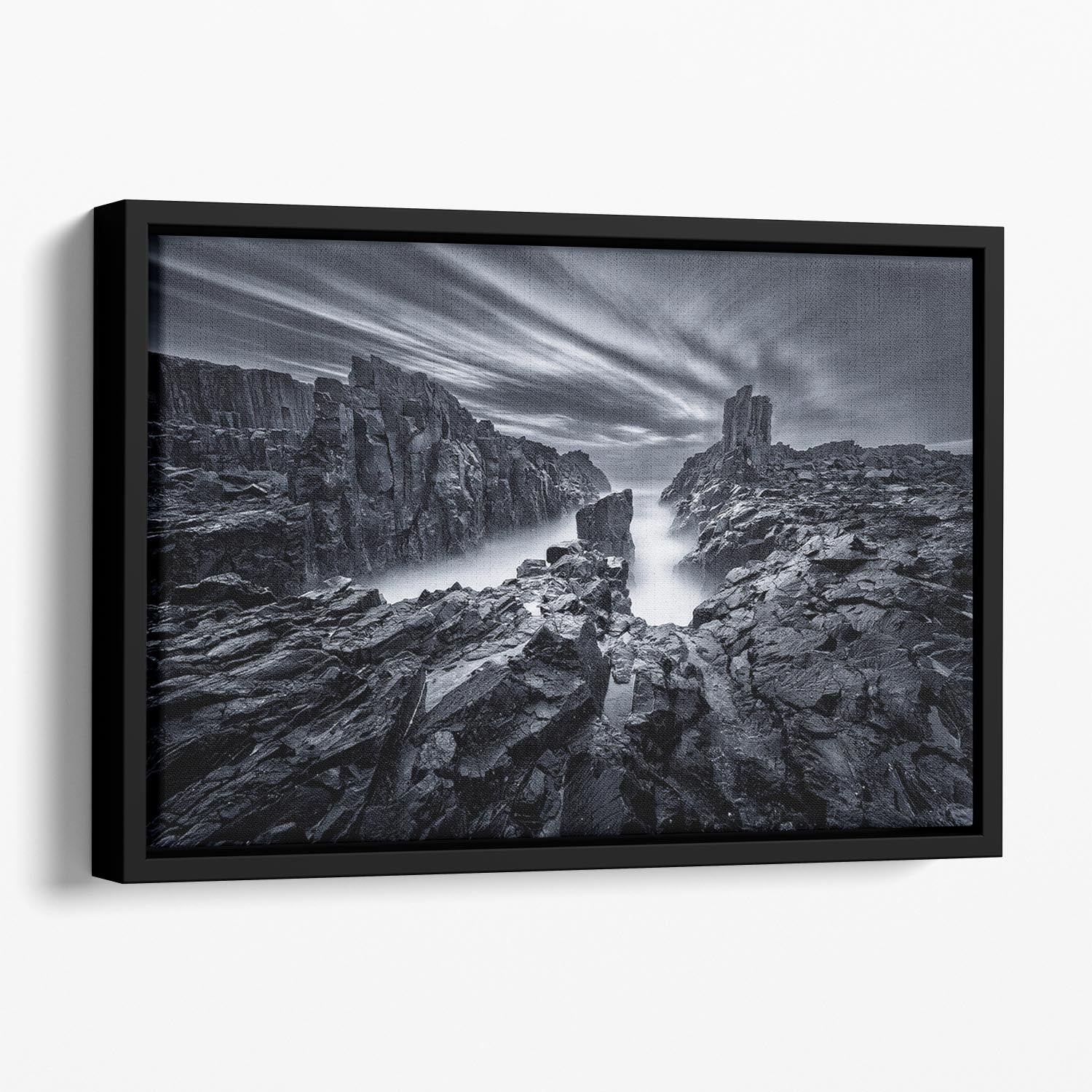 Iron World Floating Framed Canvas - Canvas Art Rocks - 1