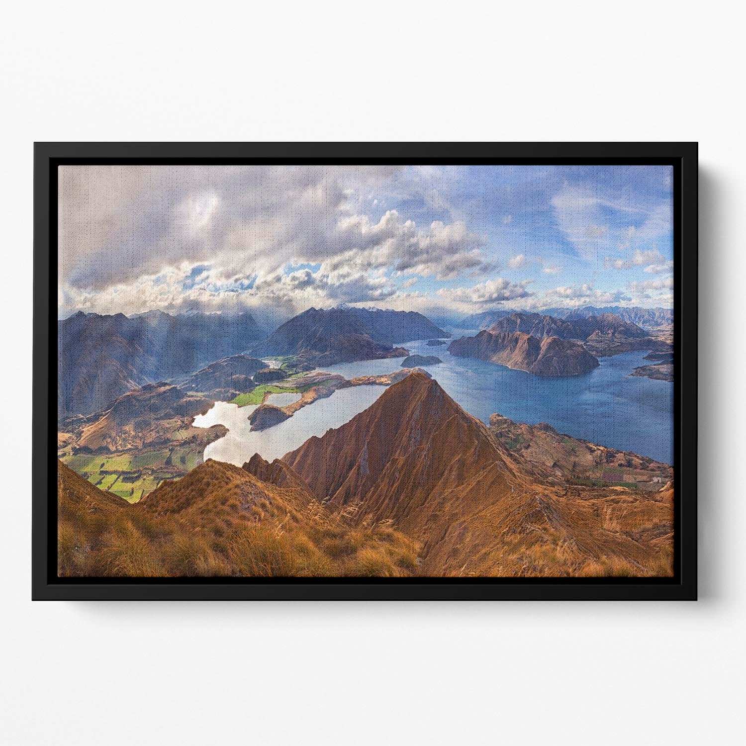 Roy's Peak Floating Framed Canvas - Canvas Art Rocks - 2