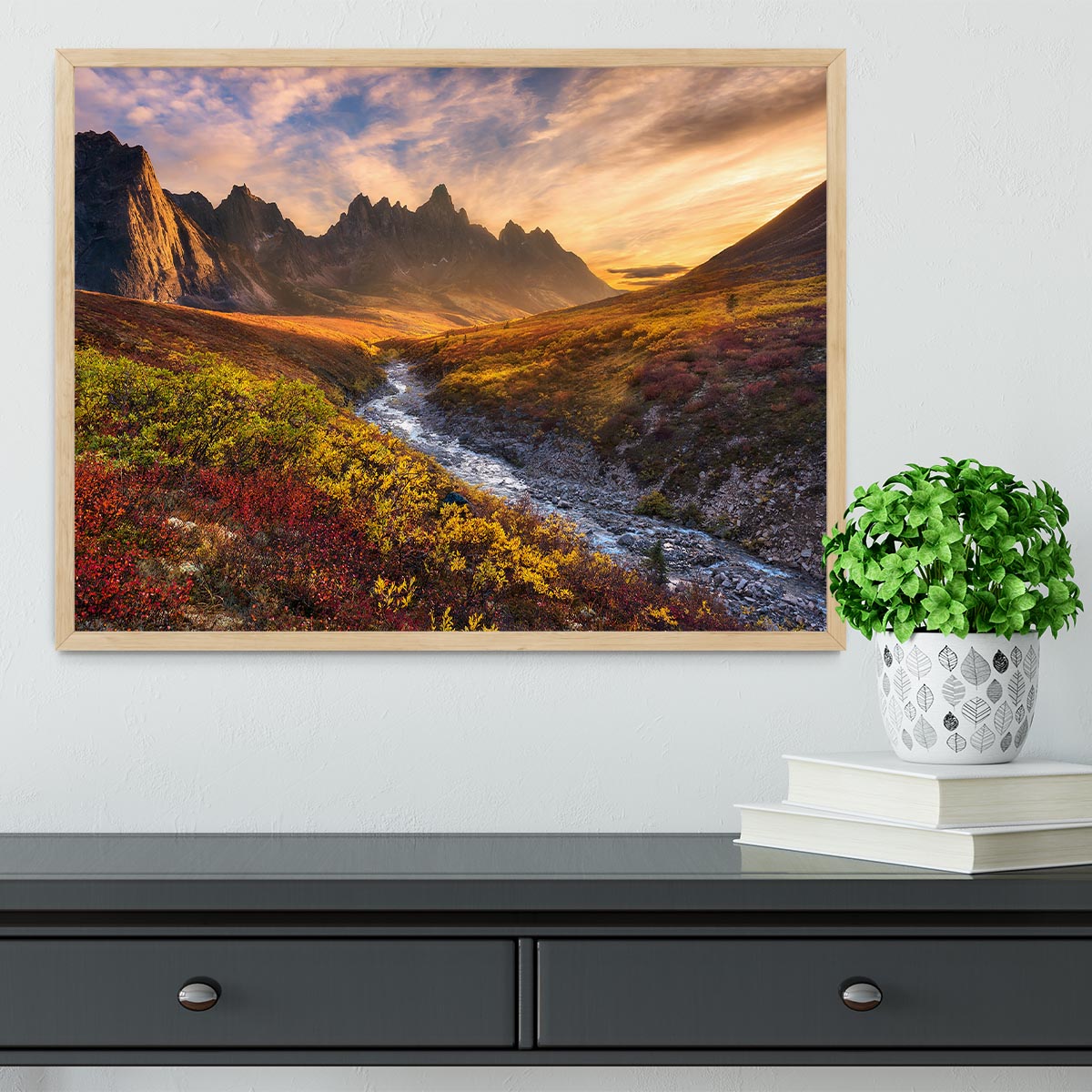 Mountain Paradise Framed Print - Canvas Art Rocks - 4