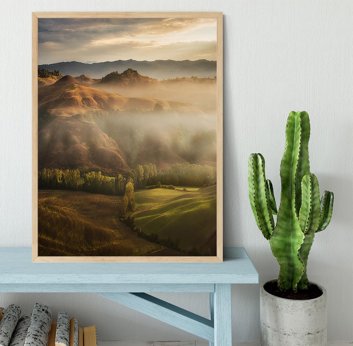 Mystical Waving Fields Tuscany Framed Print - Canvas Art Rocks - 4