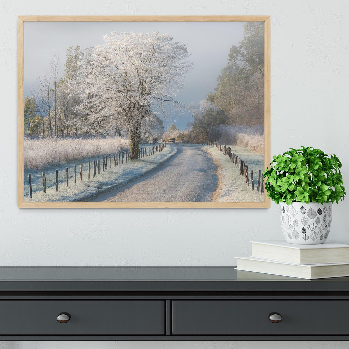 A Frosty Morning Framed Print - Canvas Art Rocks - 4