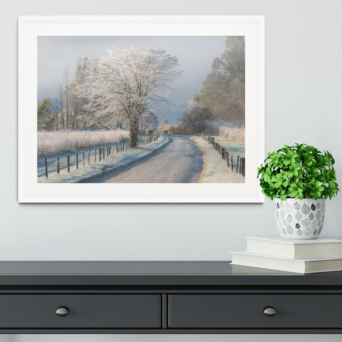 A Frosty Morning Framed Print - Canvas Art Rocks - 5