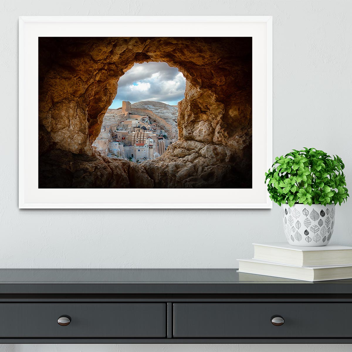 A Hole In The Wall Framed Print - Canvas Art Rocks - 5