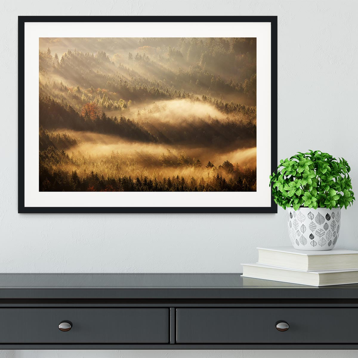 Autumn Rays Framed Print - Canvas Art Rocks - 1