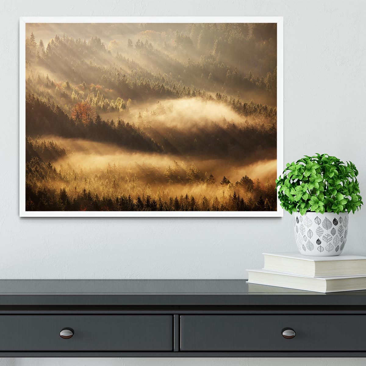 Autumn Rays Framed Print - Canvas Art Rocks -6