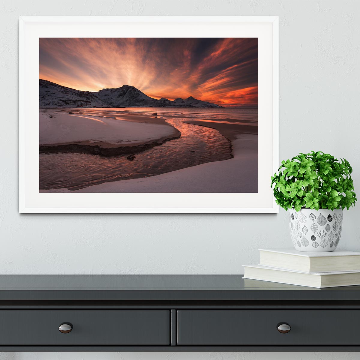 Golden Sunset Framed Print - Canvas Art Rocks - 5