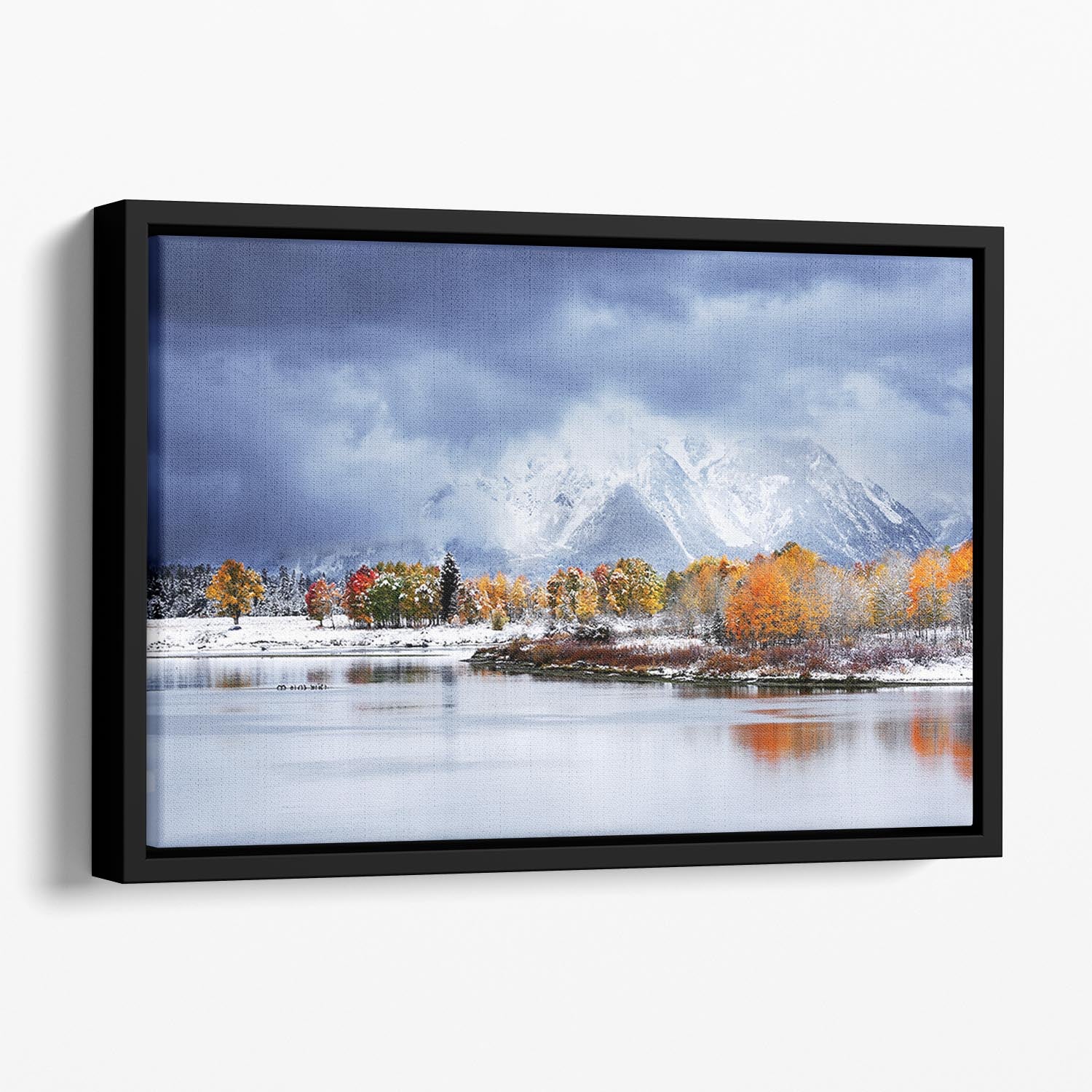 Grand Teton National Park Floating Framed Canvas - Canvas Art Rocks - 1