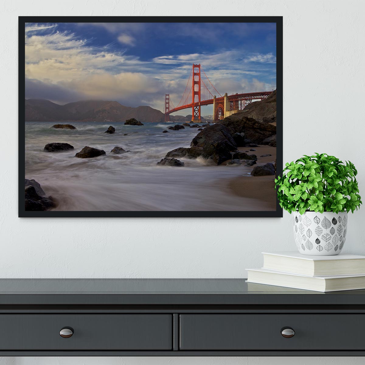 Golden Gate Bridge Framed Print - Canvas Art Rocks - 2