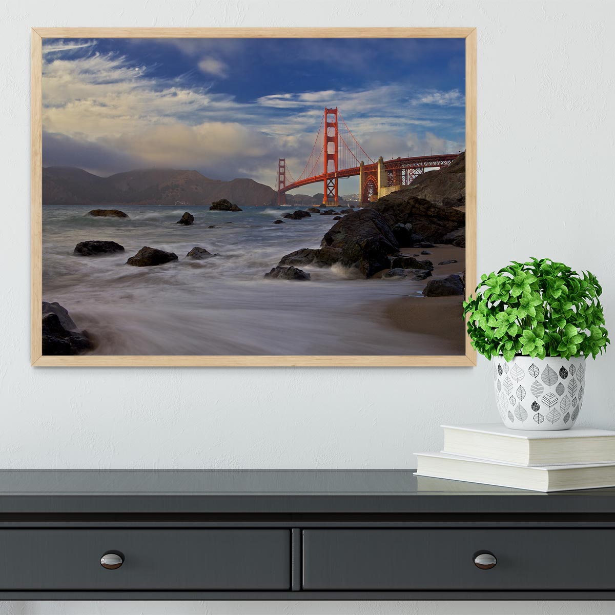 Golden Gate Bridge Framed Print - Canvas Art Rocks - 4