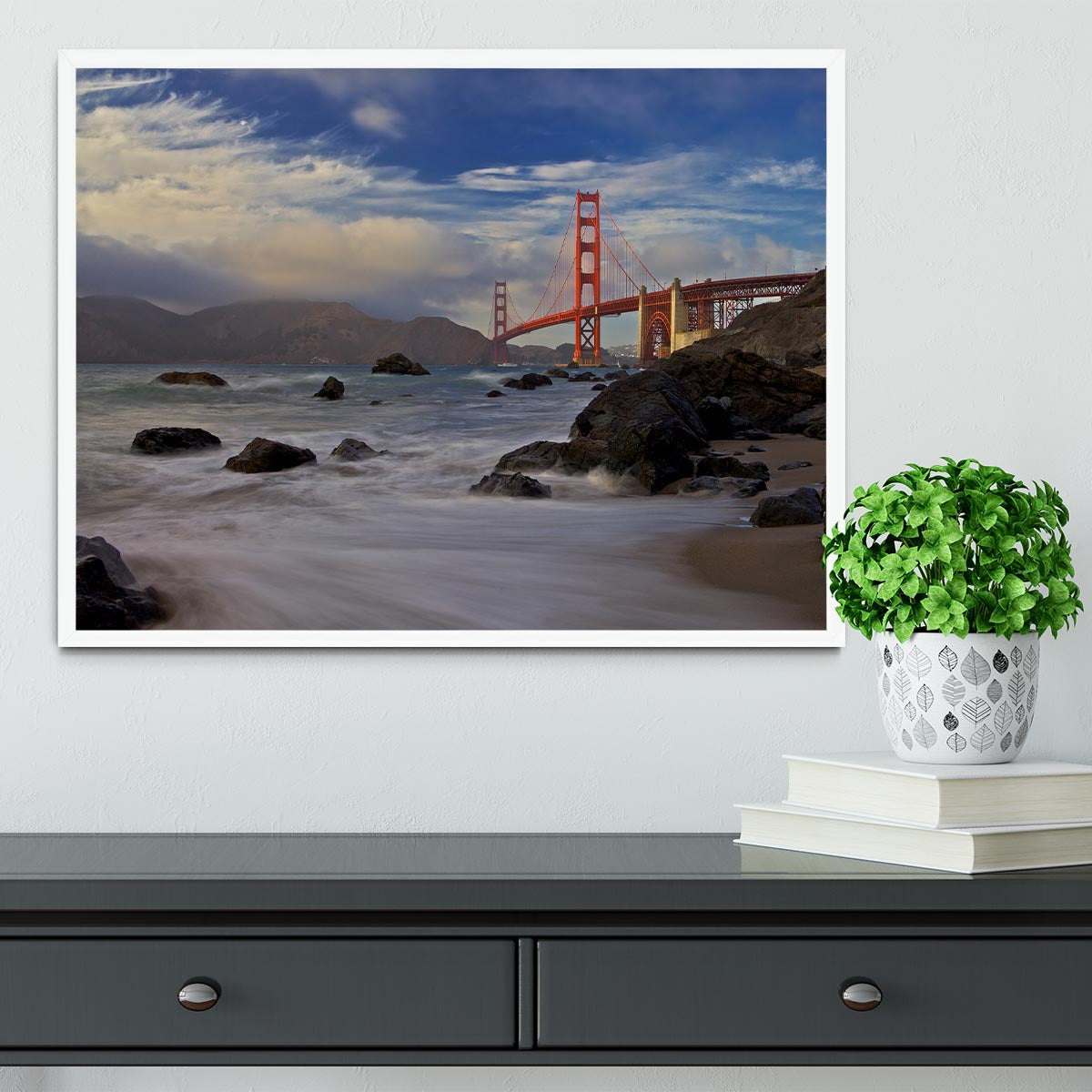 Golden Gate Bridge Framed Print - Canvas Art Rocks -6