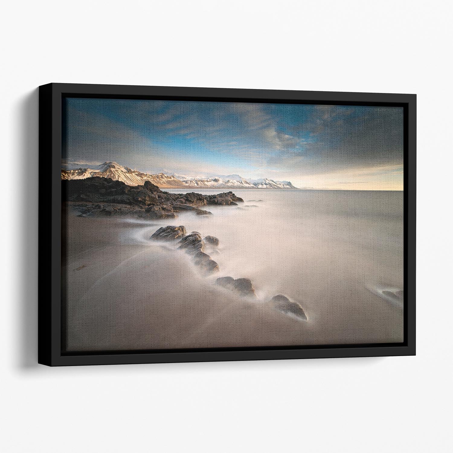 Tides Floating Framed Canvas - Canvas Art Rocks - 1