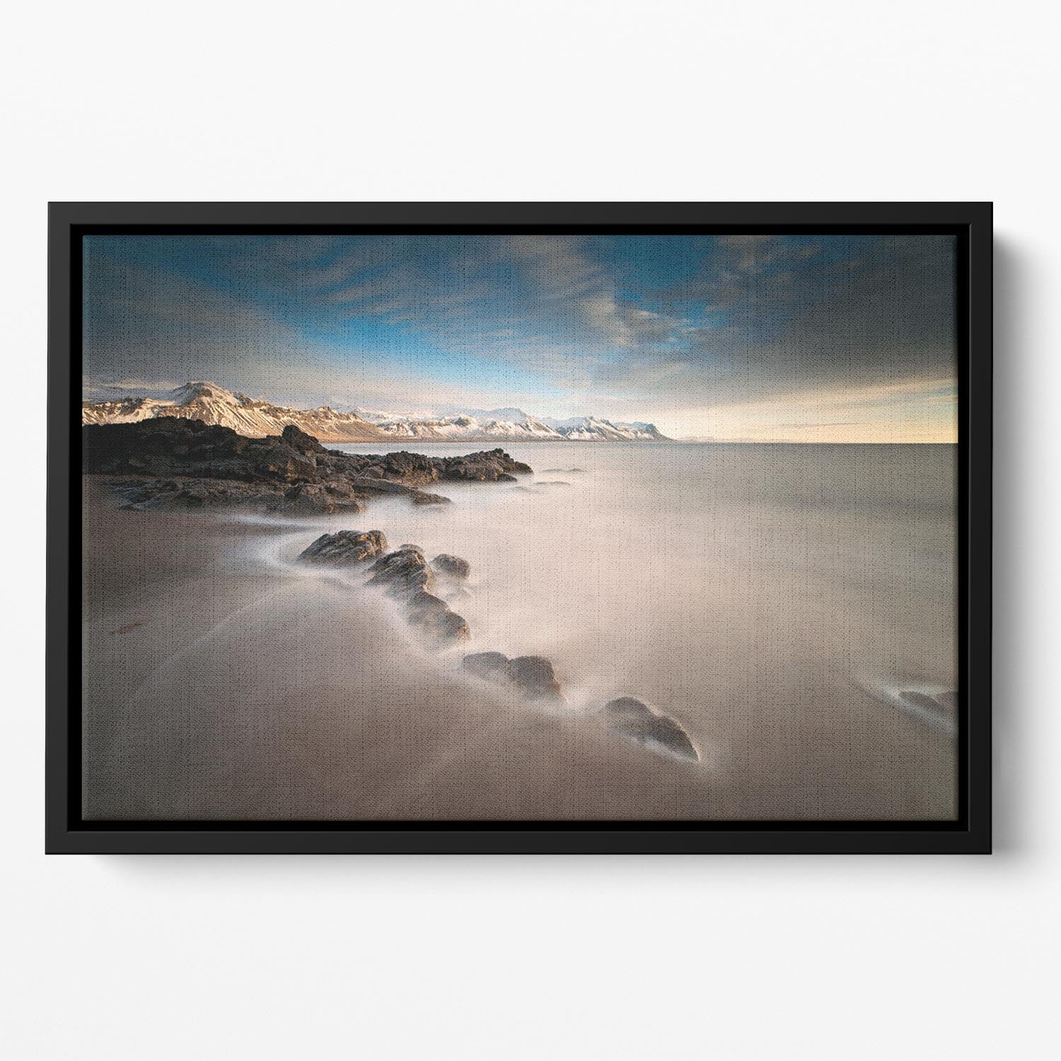 Tides Floating Framed Canvas - Canvas Art Rocks - 2