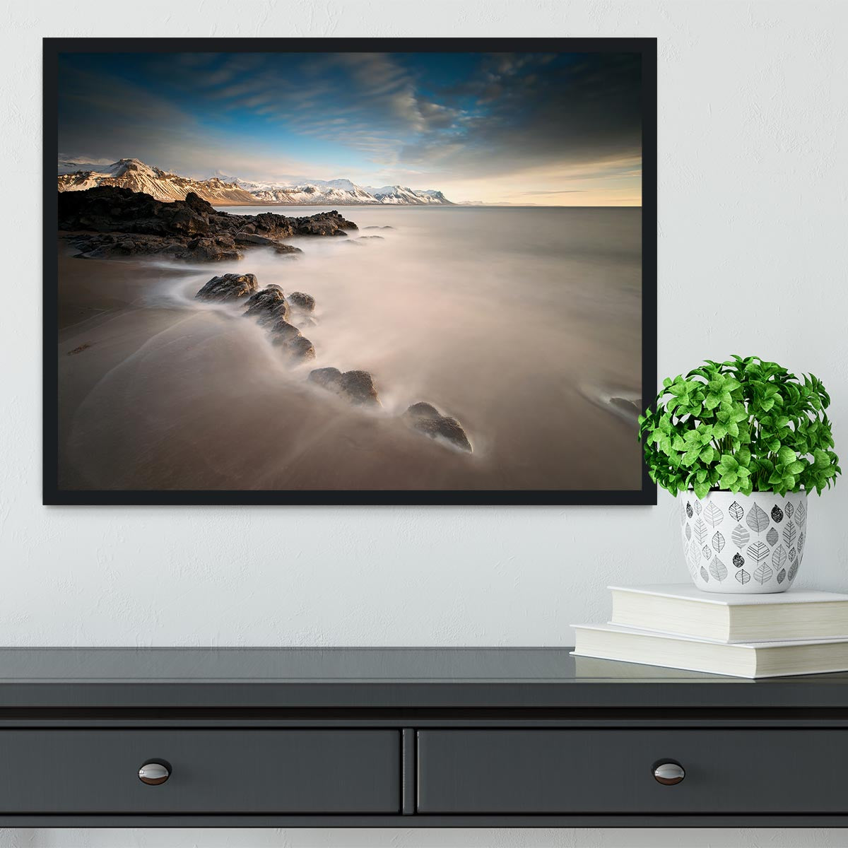 Tides Framed Print - Canvas Art Rocks - 2