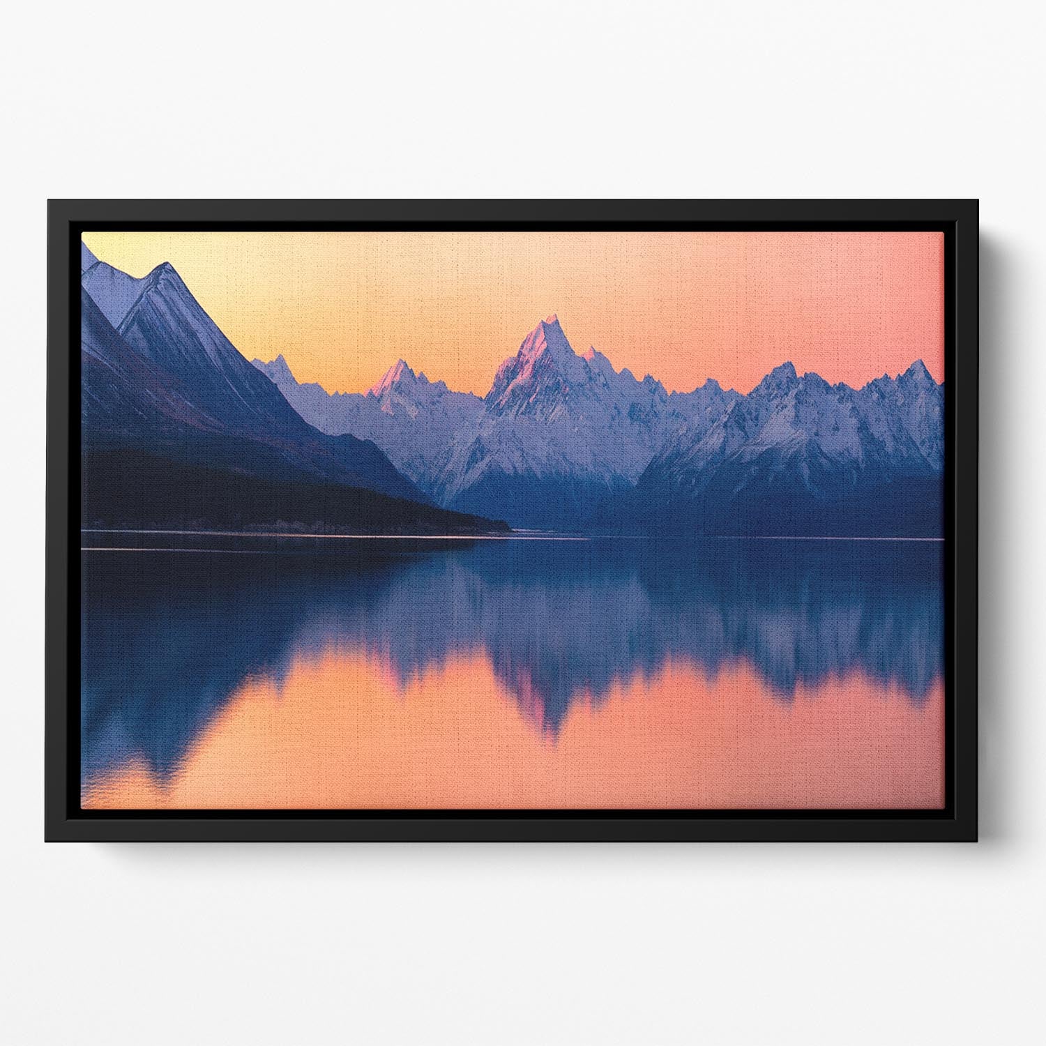 Mount Cook New Zealand Floating Framed Canvas - Canvas Art Rocks - 2