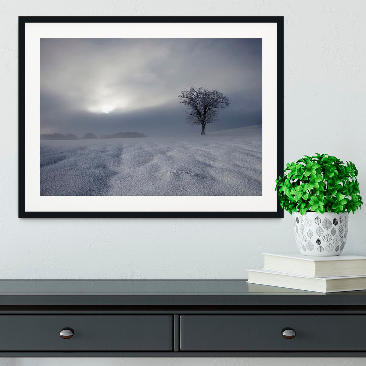 Winter Impression Framed Print - Canvas Art Rocks - 1