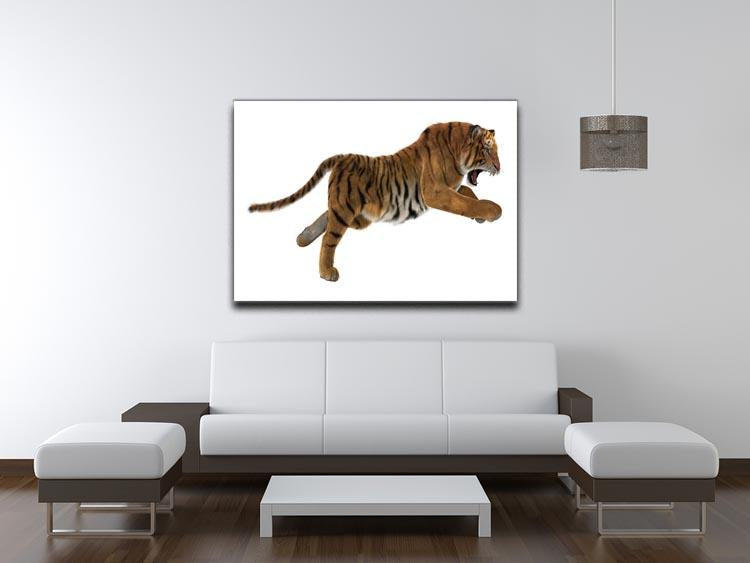 3D digital render of a hunting big cat Canvas Print or Poster - Canvas Art Rocks - 4