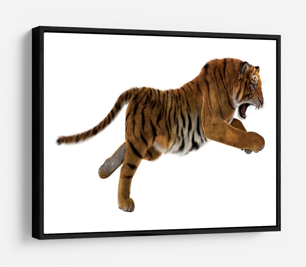 3D digital render of a hunting big cat HD Metal Print - Canvas Art Rocks - 6