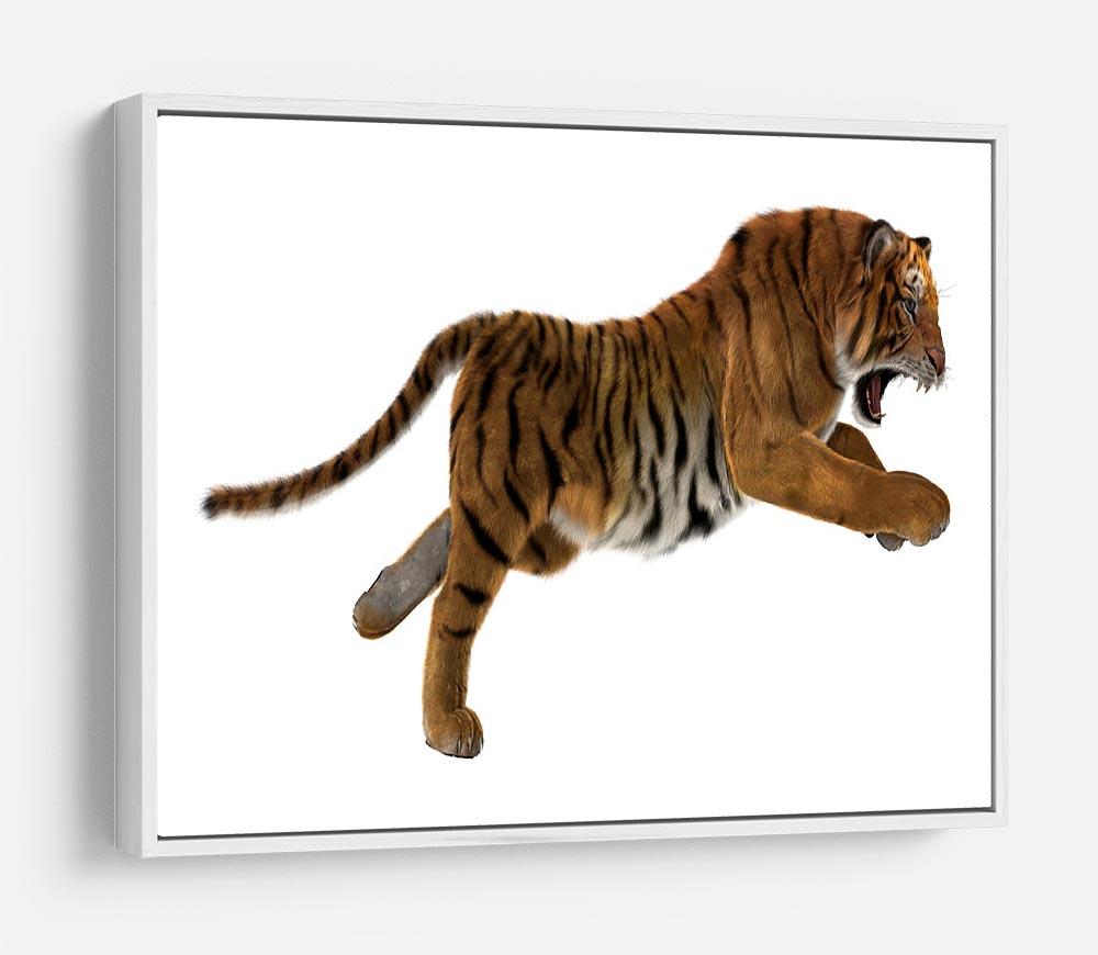 3D digital render of a hunting big cat HD Metal Print - Canvas Art Rocks - 7