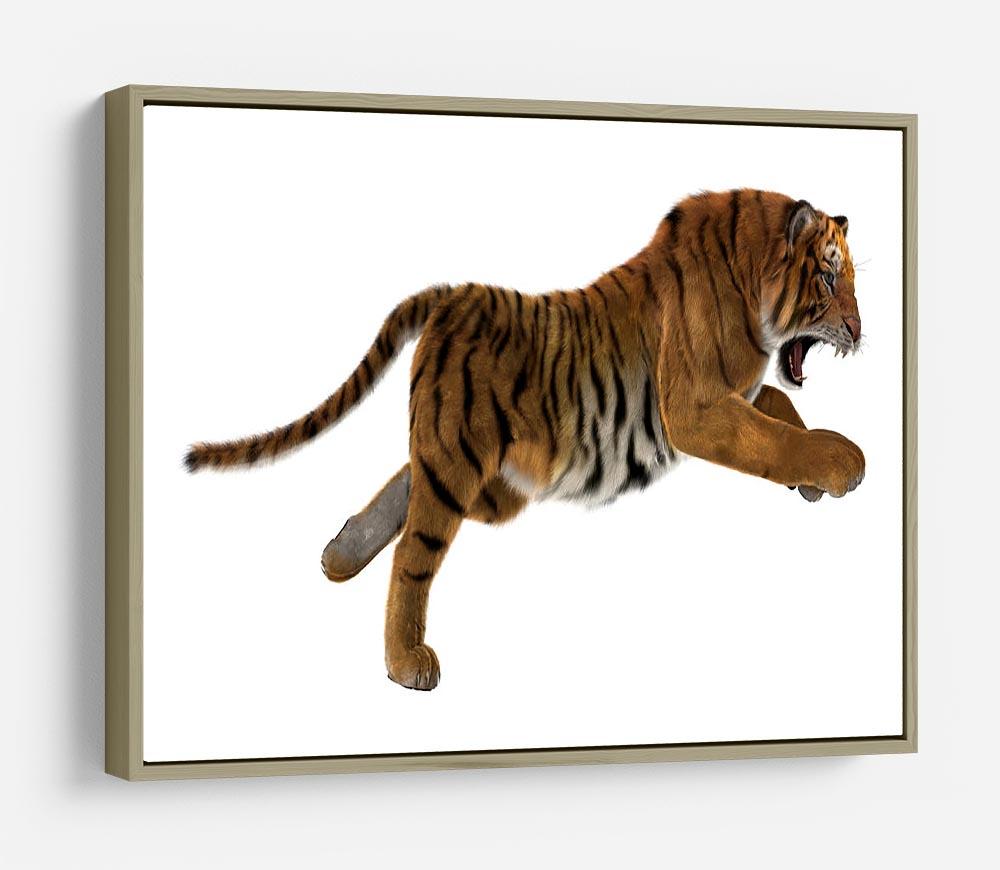 3D digital render of a hunting big cat HD Metal Print - Canvas Art Rocks - 8