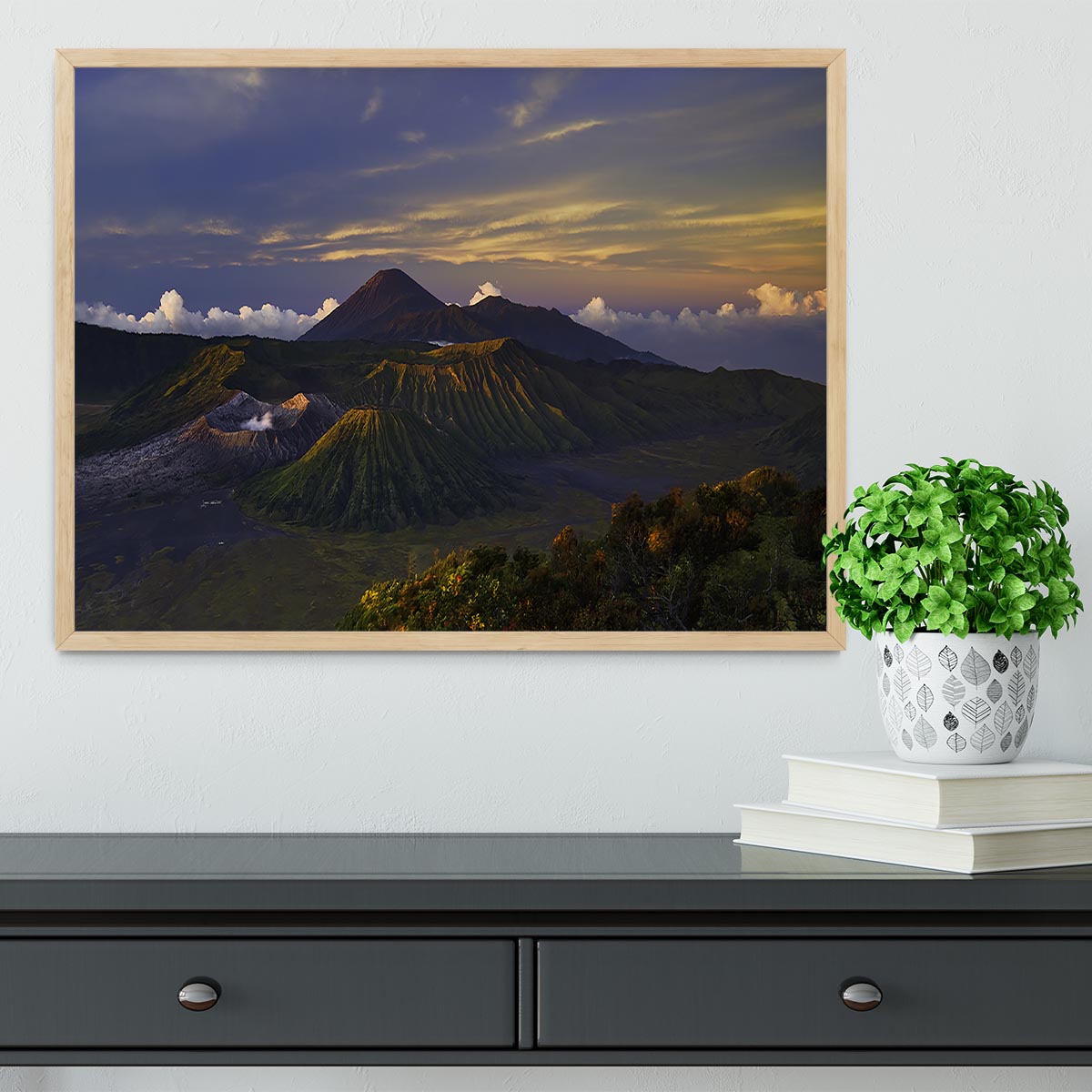 Volcano Dawn Framed Print - Canvas Art Rocks - 4