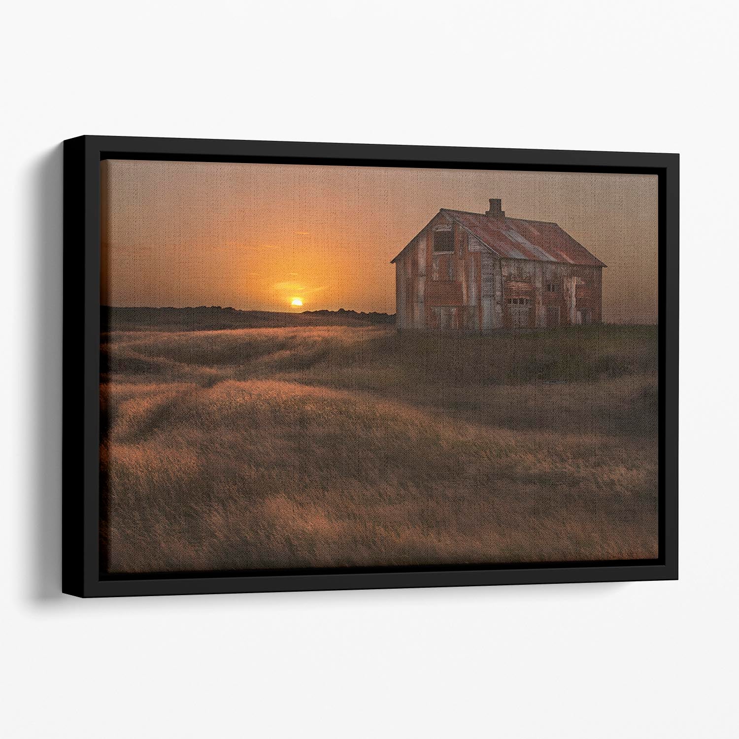 September Sun Floating Framed Canvas - Canvas Art Rocks - 1