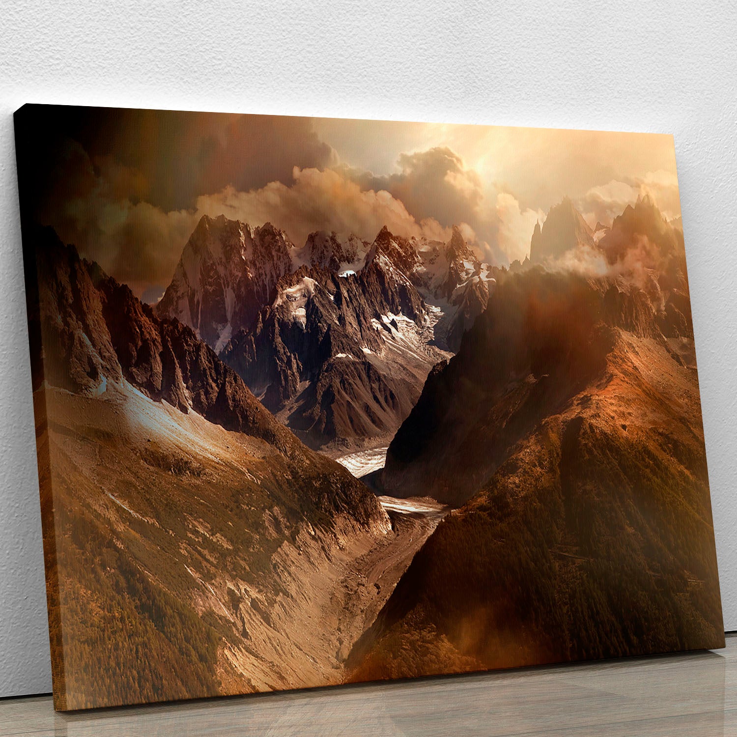 Mont Blanc Massiv Canvas Print or Poster - Canvas Art Rocks - 1