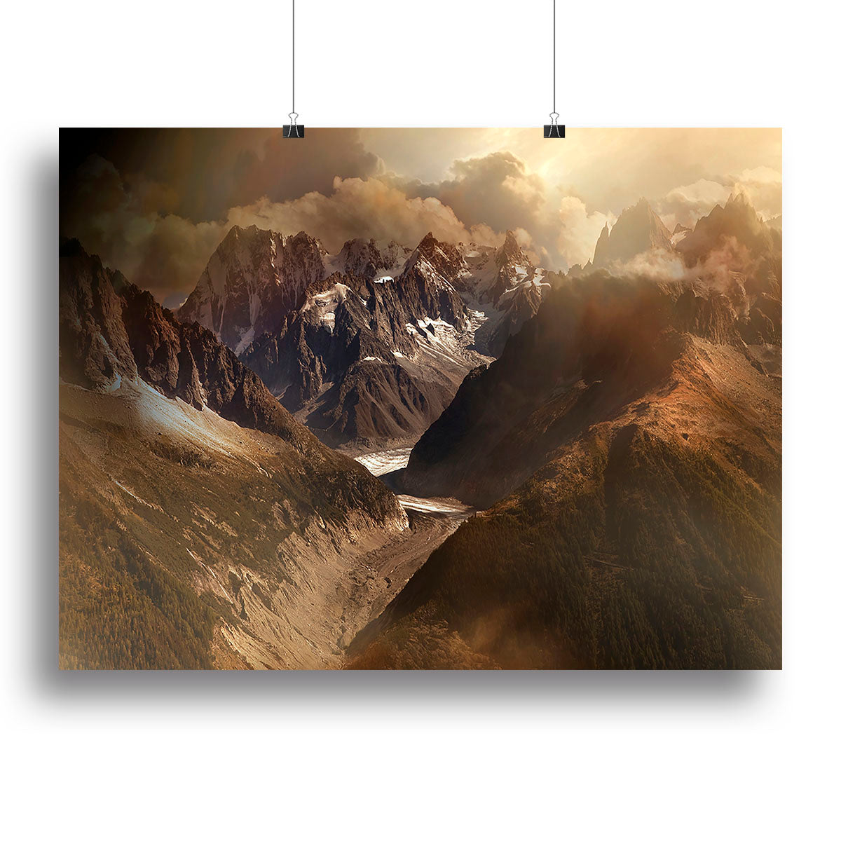 Mont Blanc Massiv Canvas Print or Poster - Canvas Art Rocks - 2