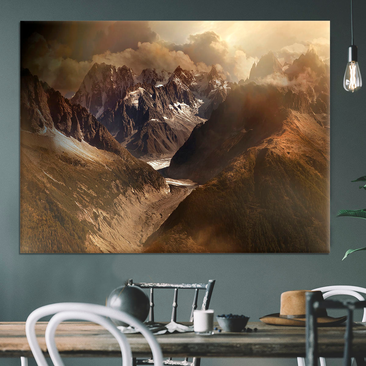 Mont Blanc Massiv Canvas Print or Poster - Canvas Art Rocks - 3
