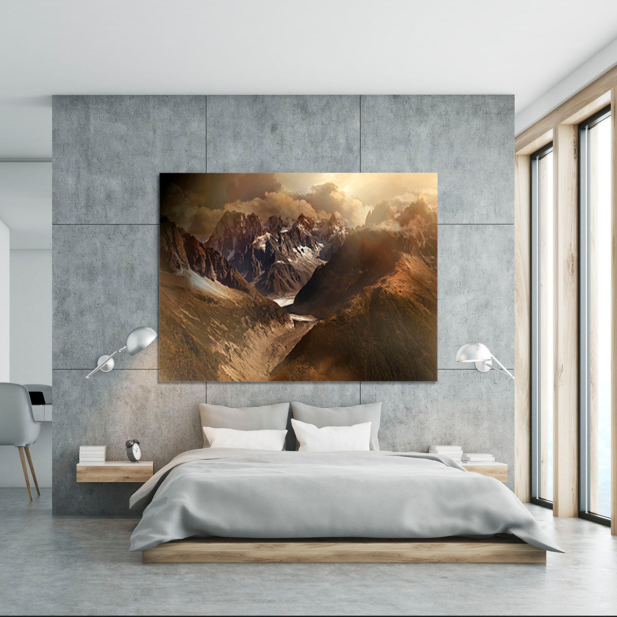 Mont Blanc Massiv Canvas Print or Poster - Canvas Art Rocks - 5