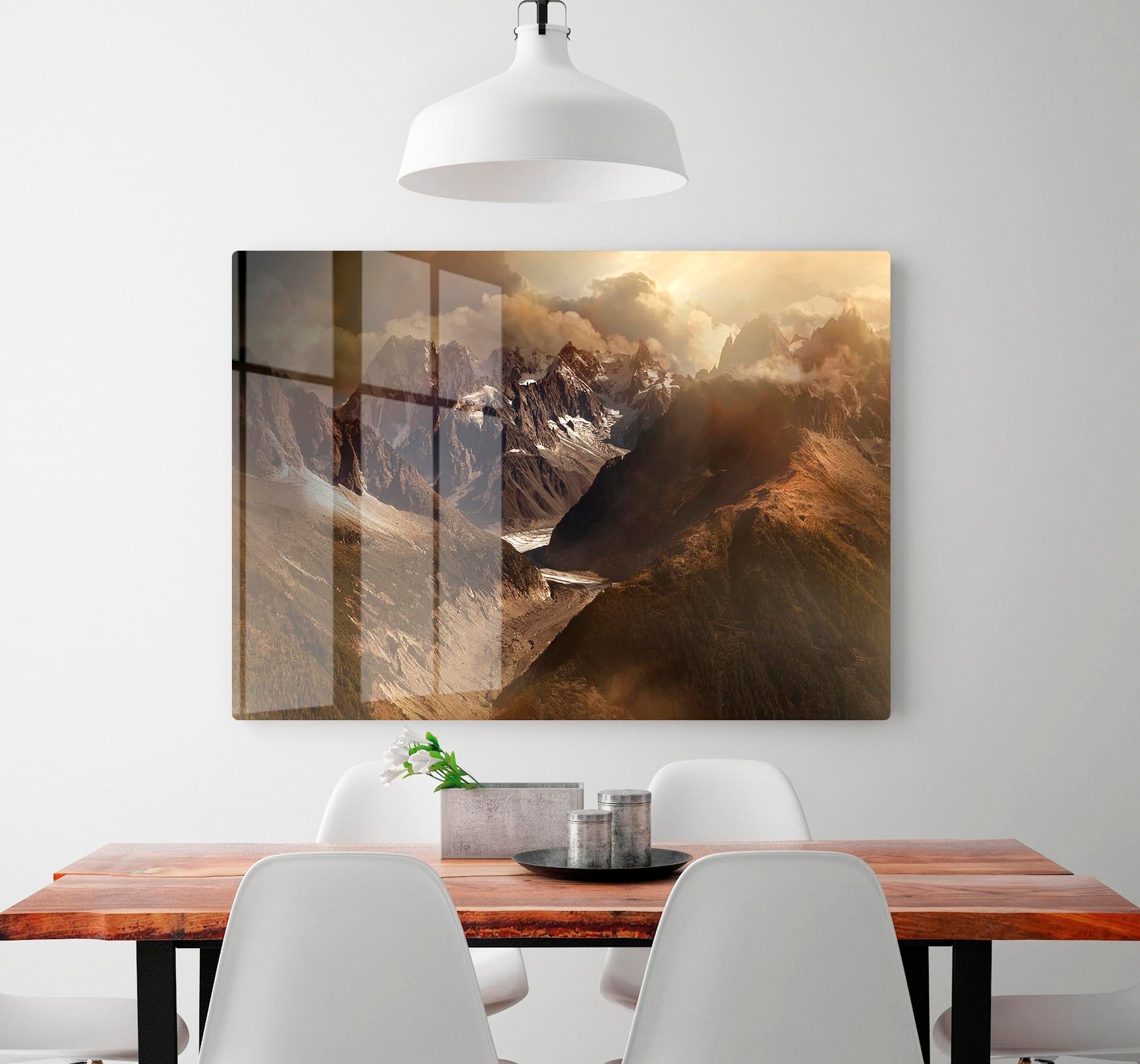 Mont Blanc Massiv HD Metal Print - Canvas Art Rocks - 2