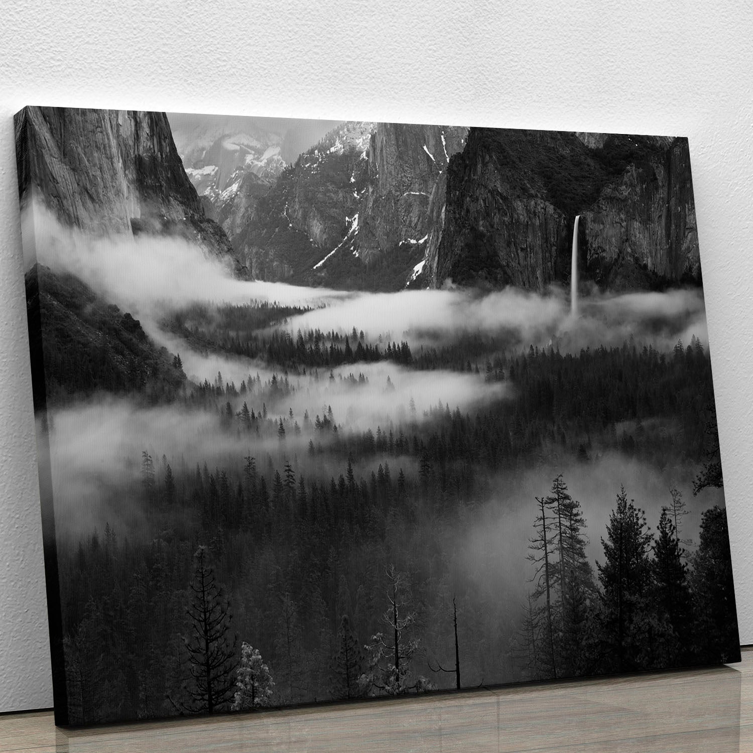 Fog Floating In Yosemite Valley Canvas Print or Poster - Canvas Art Rocks - 1