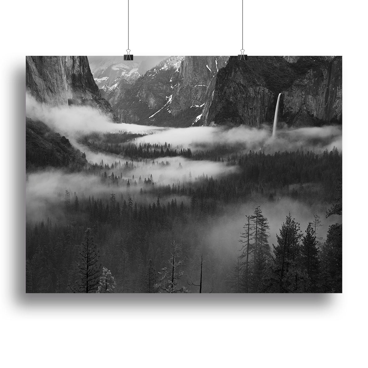 Fog Floating In Yosemite Valley Canvas Print or Poster - Canvas Art Rocks - 2