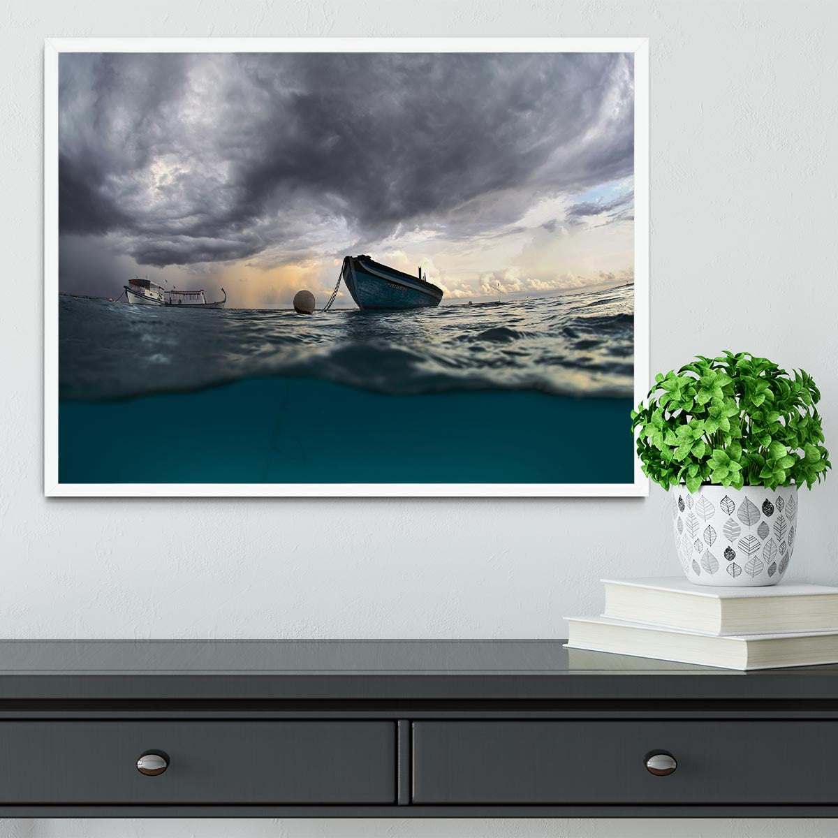 The Boat Framed Print - Canvas Art Rocks -6