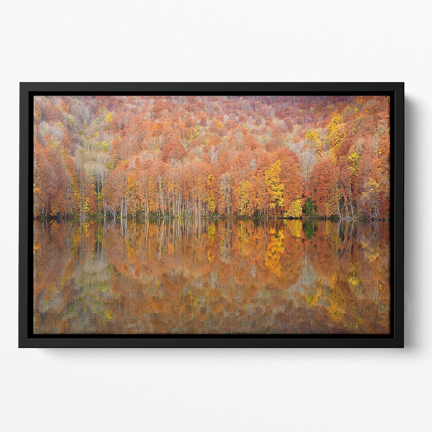 Glowing Autumn Floating Framed Canvas - Canvas Art Rocks - 2