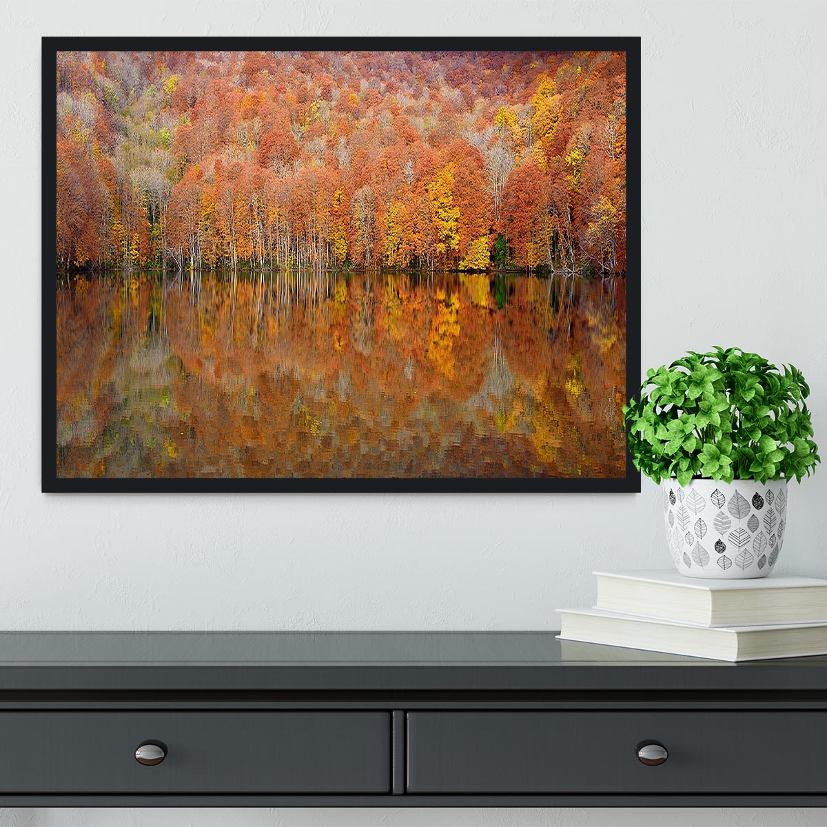 Glowing Autumn Framed Print - Canvas Art Rocks - 2