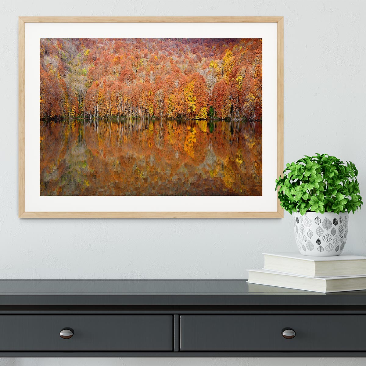 Glowing Autumn Framed Print - Canvas Art Rocks - 3