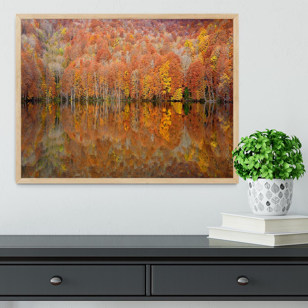 Glowing Autumn Framed Print - Canvas Art Rocks - 4