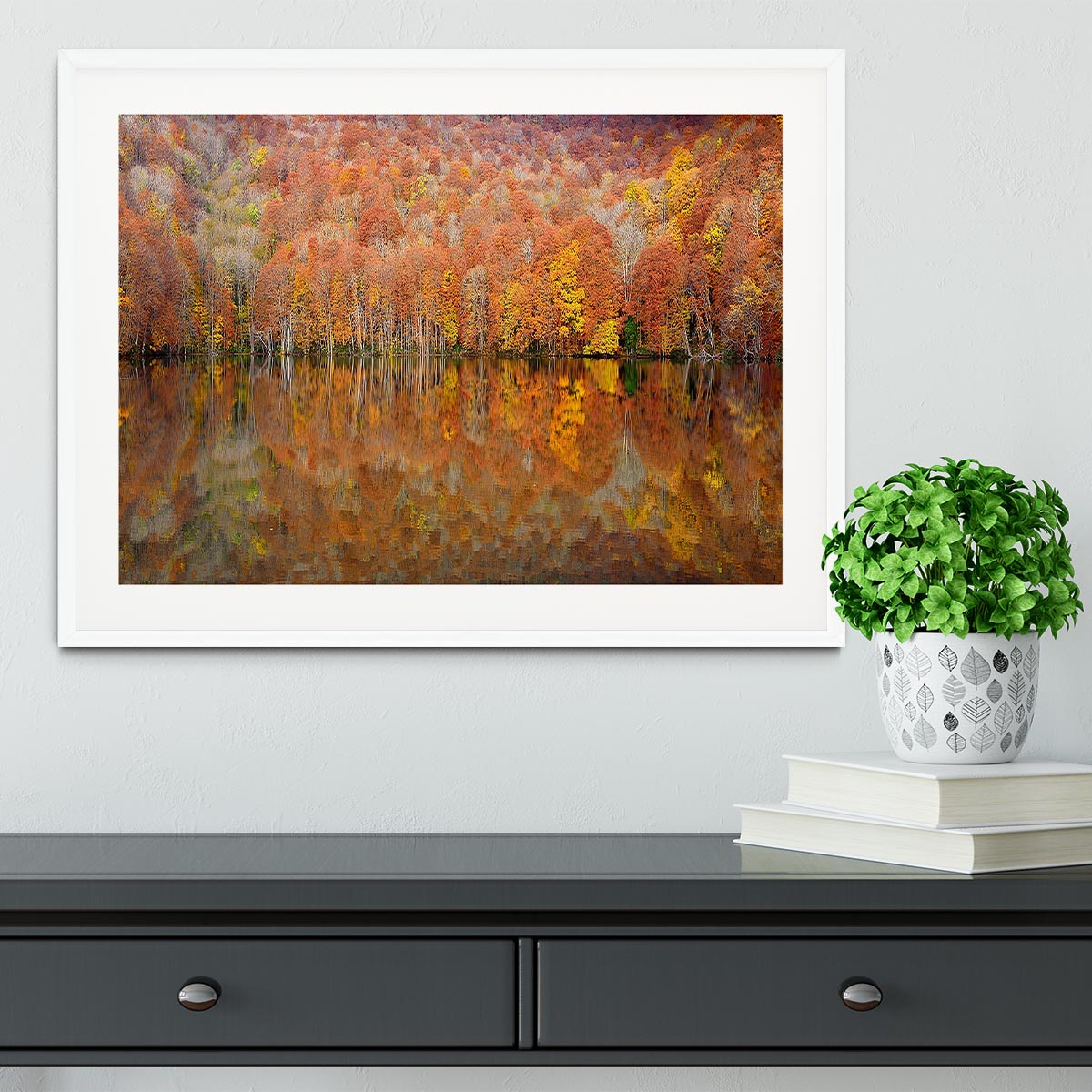 Glowing Autumn Framed Print - Canvas Art Rocks - 5