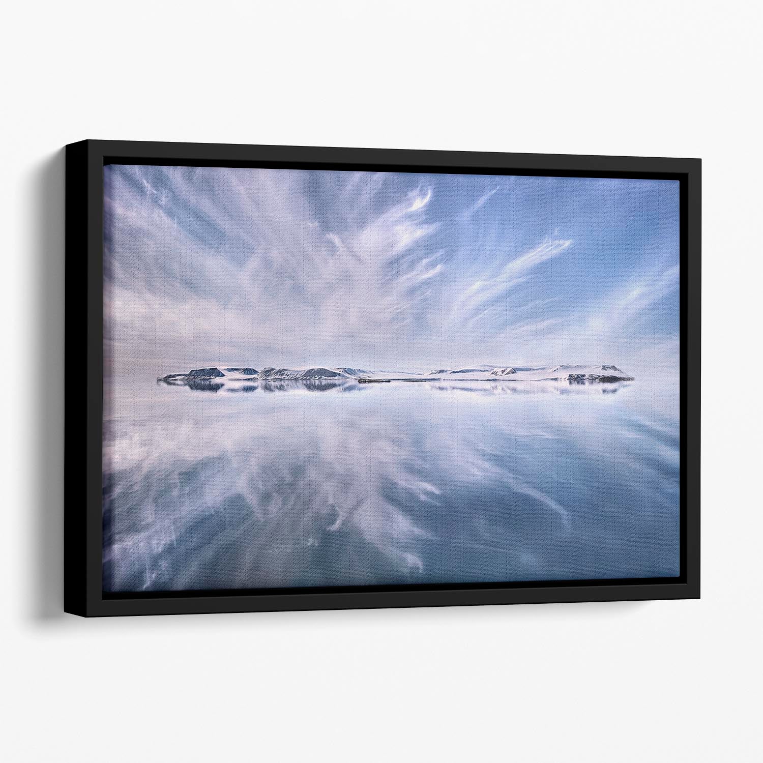 Only A Beautiful Artic Day Floating Framed Canvas - Canvas Art Rocks - 1