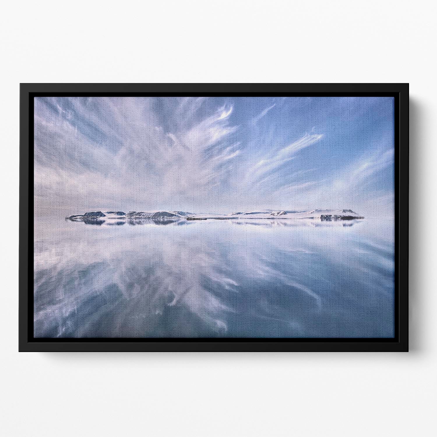 Only A Beautiful Artic Day Floating Framed Canvas - Canvas Art Rocks - 2