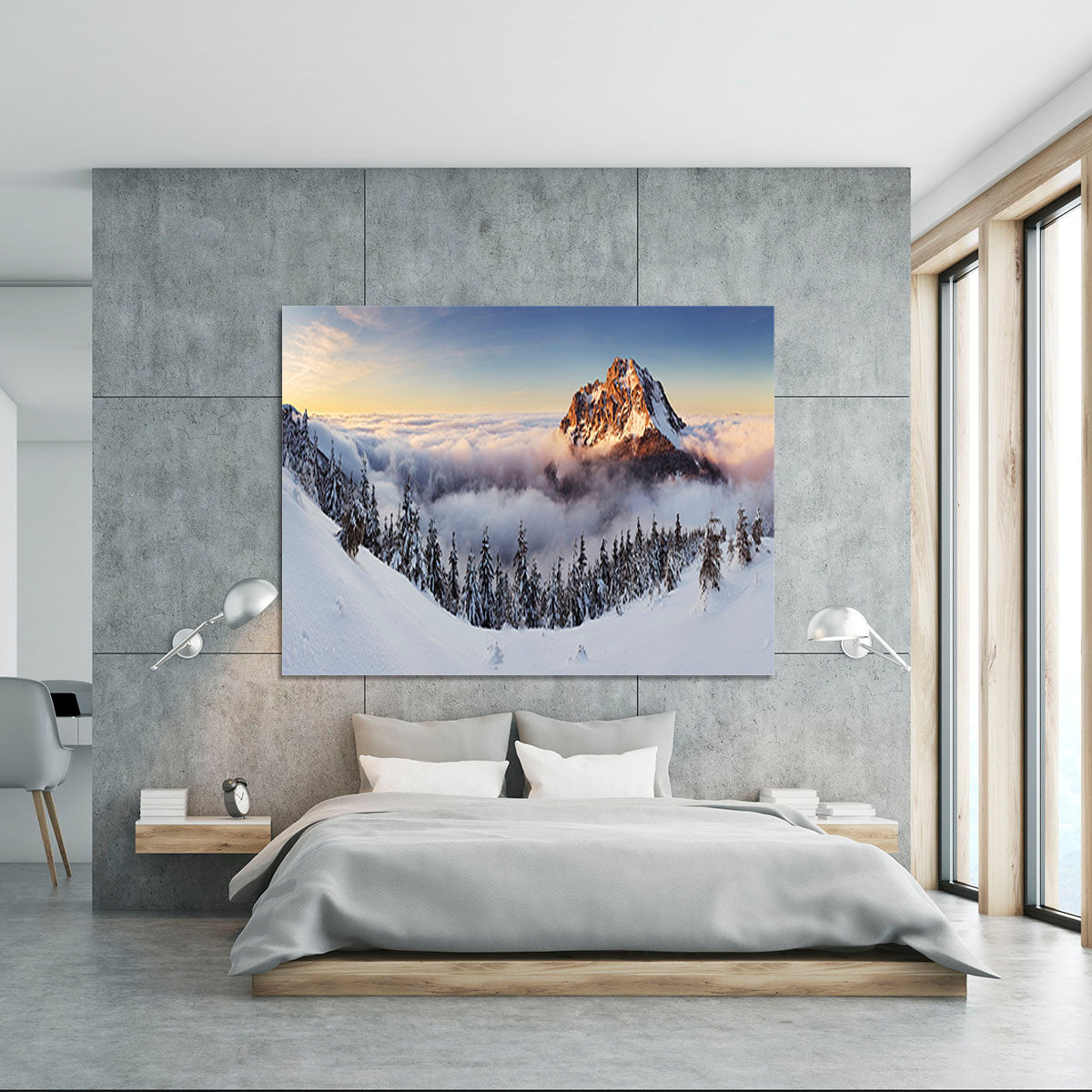 Golden Peak Canvas Print or Poster - Canvas Art Rocks - 5