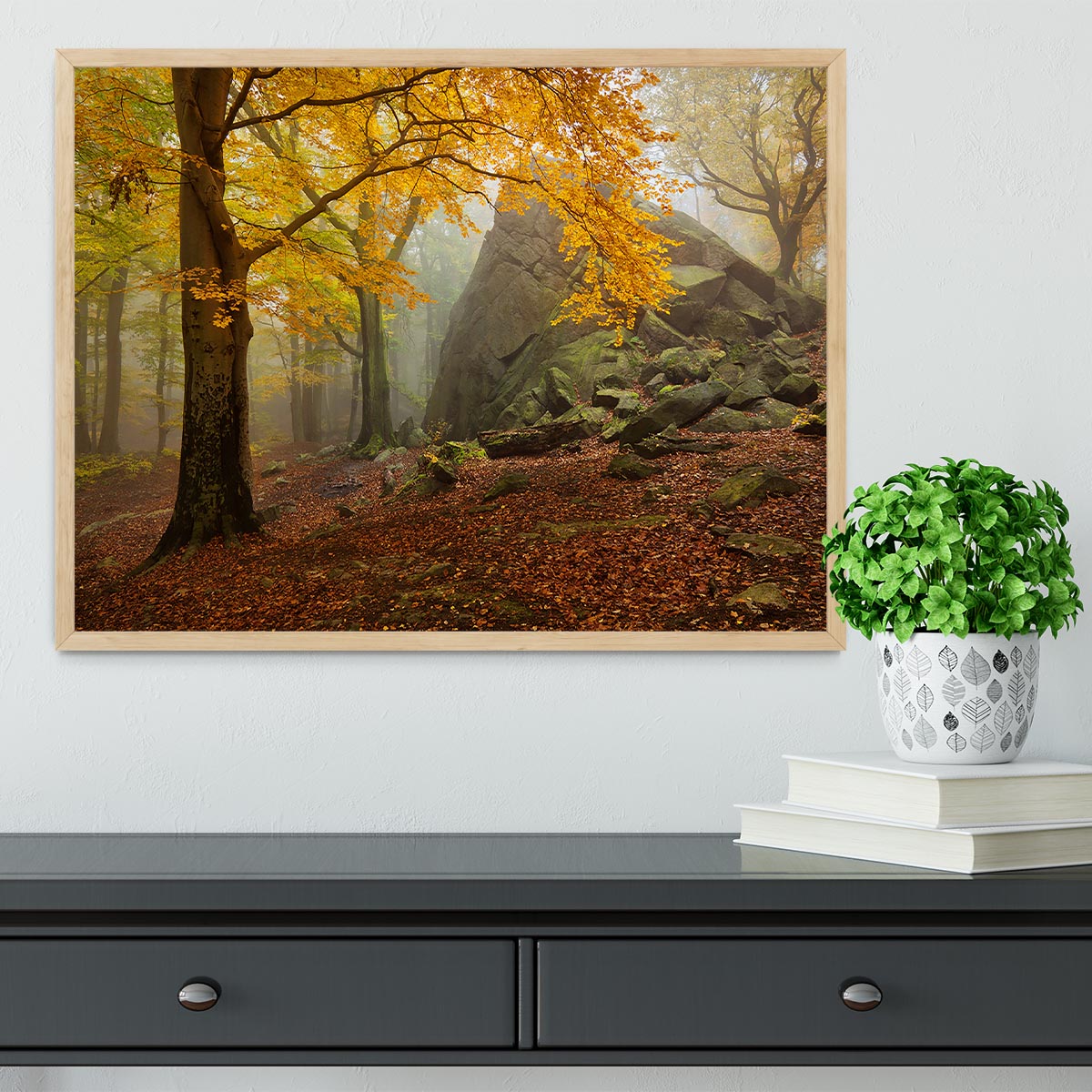 Autumn Forest Framed Print - Canvas Art Rocks - 4