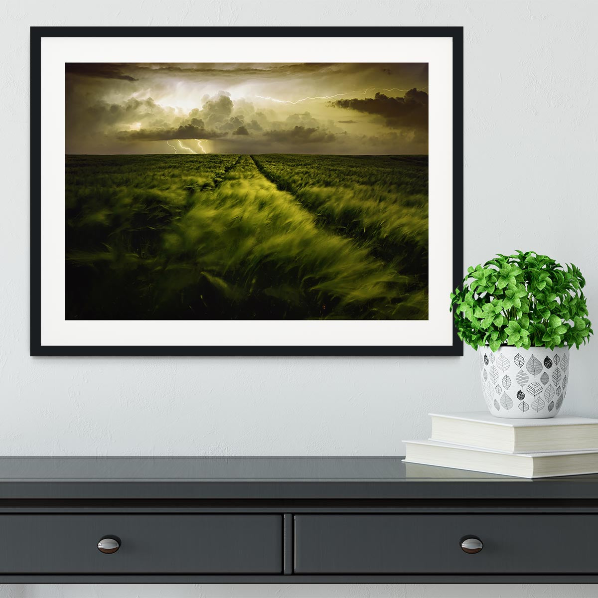 Journey To The Fierce Storm Framed Print - Canvas Art Rocks - 1