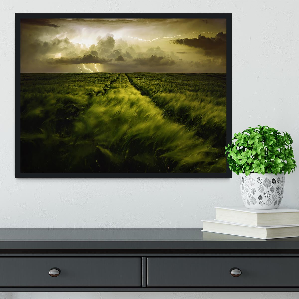 Journey To The Fierce Storm Framed Print - Canvas Art Rocks - 2