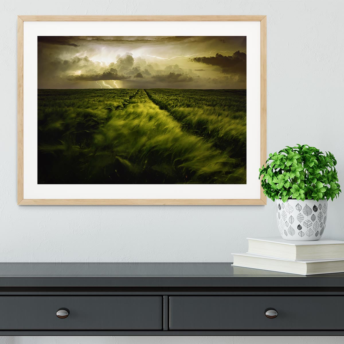 Journey To The Fierce Storm Framed Print - Canvas Art Rocks - 3