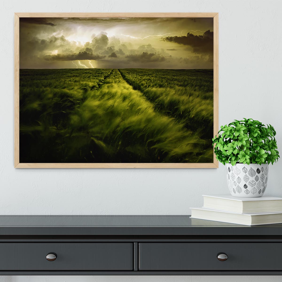 Journey To The Fierce Storm Framed Print - Canvas Art Rocks - 4